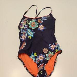 Anne Cole navy/multi one piece swimsuit